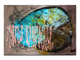 Moderne slike u galeriji MAG - apstraktna slika Sjaj neurona III akril na hameru 100x70 cm