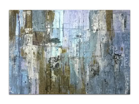 Dizajn poslovnog prostora slikama iz ponude galerije MAG - apstraktna slika Blizu nas akril na hameru 100x70 cm