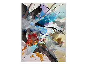 Moderne slike u galeriji MAG - apstraktna slika Slobodni let akril na napetom platnu 60x80 cm
