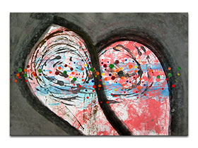 Moderne slike u galeriji MAG - apstraktna slika Čudesne arome akril na hameru 100x70 cm