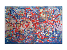 Galerije slika u Hrvatskoj i Istri - MAG galerija - Tu je život , slika na platnu 95x60 cm