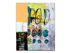 Moderne slike velikog formata u ponudi galerije MAG - apstraktna slika Idealna transformacija akril na platnu 100x80 cm