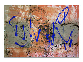 Dnevni boravci uređenje slikama galerije MAG - apstraktna slika Praying Mantis akril na hameru 100x70 cm