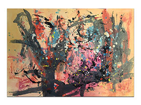 Moderne slike u galeriji MAG - apstraktna slika Neshvaćena maštanja akril na hameru 100x70 cm