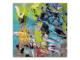 Moderne slike u galeriji MAG - apstraktna slika Miris vjetra akril na platnu 60x60 cm