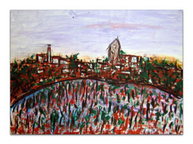 Galerije umjetničkih slika - Slika na platnu - U vinogradima Istre - MAG galerija