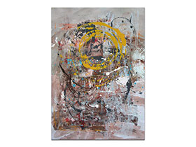 Moderne slike u galeriji MAG - apstraktna slika Rađanje sunca akril na hameru 100x70 cm