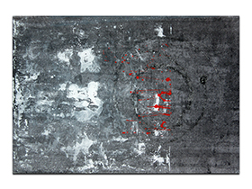 Moderne slike u galeriji MAG - apstraktna slika Epicentar akril na hameru 100x70 cm