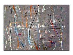 Moderne slike u galeriji MAG - apstraktna slika Što smo odabrali akril na hameru 100x70 cm