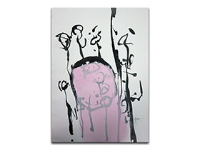 Moderne slike u galeriji MAG - Apstraktna slika Cvjetni rituali III Akril na nenapetom platnu 35x25 cm