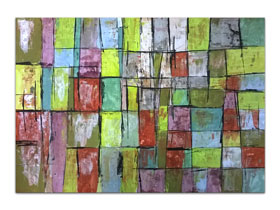 Moderna galerija Zagreb - galerija MAG - apstraktna slika Mondrianov san 4 Akril na hameru 100x70 cm