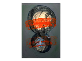 Moderne slike u galeriji MAG - apstraktna slika Zvuci beskraja Akril na napetom platnu 100x70 cm