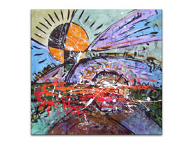 Umjetničke galerije slika i umjetnina - originalna moderna apstraktna slika na platnu - Sve ispod sunca - MAG galerija