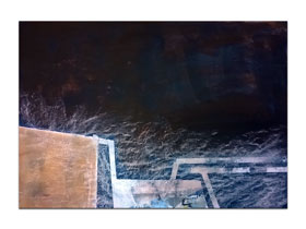 Galerija modernih apstraktnih slika MAG - apstraktna slika Linearne varijacije akril na hameru 100x70 cm