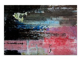 Moderne slike u galeriji MAG - apstraktna slika Pejzaži budućnosti I akril na hameru 100x70 cm