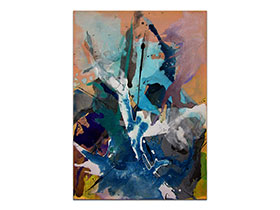 Moderne slike u galeriji MAG - apstraktna slika Slobodni let V akril na napetom platnu 70x50 cm