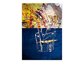 Moderne slike u galeriji MAG - apstraktna slika Morski kontrasti akril na hameru 100x70 cm