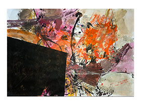 Moderne slike u galeriji MAG - apstraktna slika Oslobađanje forme akril na hameru 100x70 cm