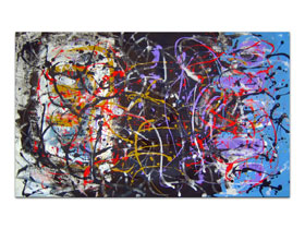 Galerija slika Zagreb MAG galerija - Olujne vizije - moderna apstraktna slika na platnu 90x55 cm