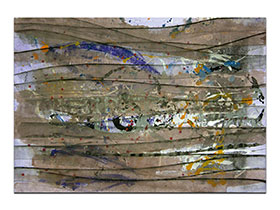 Moderne slike u galeriji MAG - apstraktna slika Obavijeni tajnom akril na hameru 100x70 cm