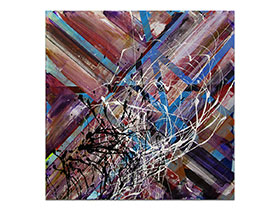 Moderne slike u galeriji MAG - apstraktna slika Pronaći mir u nemiru akril na napetom platnu 70x70 cm