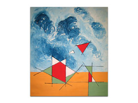 Opremanje interijera slikama iz galerije MAG - Tektura 1 - moderna apstraktna slika na platnu 100x85 cm