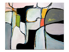 Moderne slike u galeriji MAG - apstraktna slika Nježne strukture Akril na napetom platnu 100x80 cm