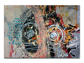 Moderne slike u galeriji MAG - apstraktna slika Neobjašnjiv osjećaj akril na hameru 100x70 cm