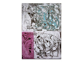 Autorska slika u galeriji MAG - apstraktna slika Dogodilo se akril na hameru 100x70 cm