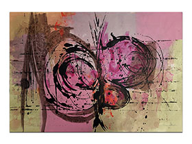 Moderne slike u galeriji MAG - apstraktna slika Rotirajući odjeci akril na hameru 100x70 cm