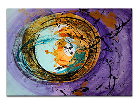 Moderne slike u galeriji MAG - apstraktna slika Krugovi snova akril na hameru 100x70 cm