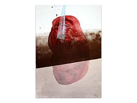 Umjetnička galerija MAG - apstraktna slika Salsa dip akril na hameru 100x70 cm