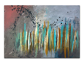 Moderne slike u galeriji MAG - apstraktna slika Bespuća stvarnosti akril na hameru 100x70 cm