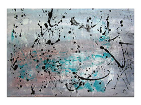 Moderne slike u galeriji MAG - apstraktna slika Nestale misli II akril na hameru 100x70 cm