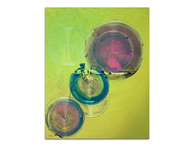 Moderne slike velikog formata u ponudi galerije MAG - apstraktna slika Pjesme cvijeću akril na platnu 100x80 cm