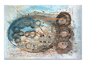 Moderne slike u galeriji MAG - apstraktna slika Batiskaf akril na hameru 100x70 cm