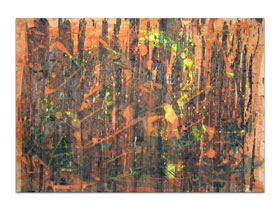 Dnevni boravci uređenje slikama iz galerije MAG - apstraktna slika Solaris 6 Akril na hameru 100x70 cm