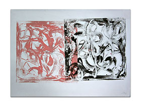 Autorska slika u galeriji MAG - apstraktna slika Poslije nas akril na hameru 100x70 cm