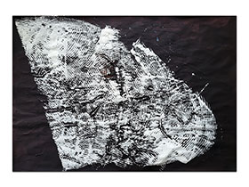 Moderne slike u galeriji MAG - apstraktna slika Algol akril na hameru 100x70 cm