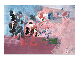 Moderne slike u galeriji MAG - apstraktna slika Doba nježnosti IV akril na hameru 100x70 cm