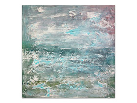 Moderne slike u galeriji MAG - apstraktna slika Sneni pejzaž Akril na napetom platnu 70x70 cm