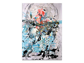 Moderne slike u galeriji MAG - apstraktna slika Uzdizanje akril na hameru 100x70 cm