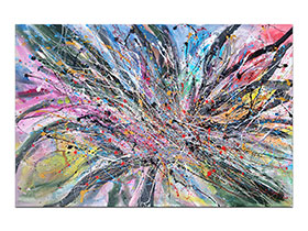 Moderne slike u galeriji MAG - apstraktna slika In bloom akril na platnu 150x100 cm