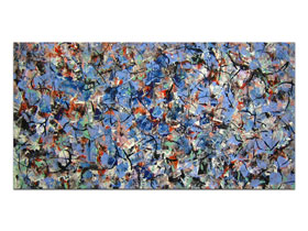 Galerije u Dalmaciji - galerija MAG - umjetnička slika Kristalizacija III akril na platnu 135x65 cm