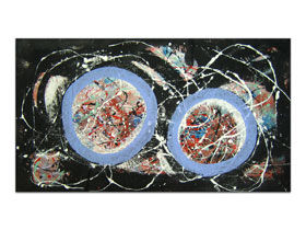 Galerija slika u Splitu MAG - umjetnička slika Bifocal akril na platnu 135x75 cm