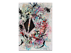 Moderne slike u galeriji MAG - apstraktna slika Predahni i pogledaj oko sebe akril na hameru 100x70 cm