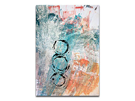 Moderne slike u galeriji MAG - apstraktna slika Konjukcija akril na hameru 100x70 cm