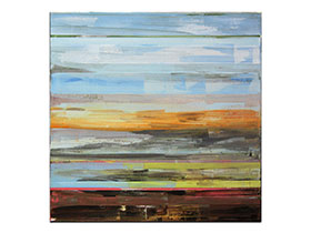 Moderne slike u galeriji MAG - apstraktna slika Pejzaži nježnosti akril na napetom platnu 60x60 cm