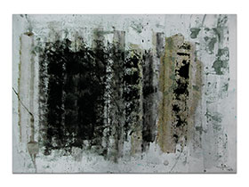 Moderne slike u galeriji MAG - apstraktna slika Ne tako vidljivo akril na hameru 100x70 cm