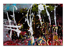 Moderne slike u galeriji MAG - apstraktna slika Sjaj neurona akril na hameru 29,5x20,5 cm